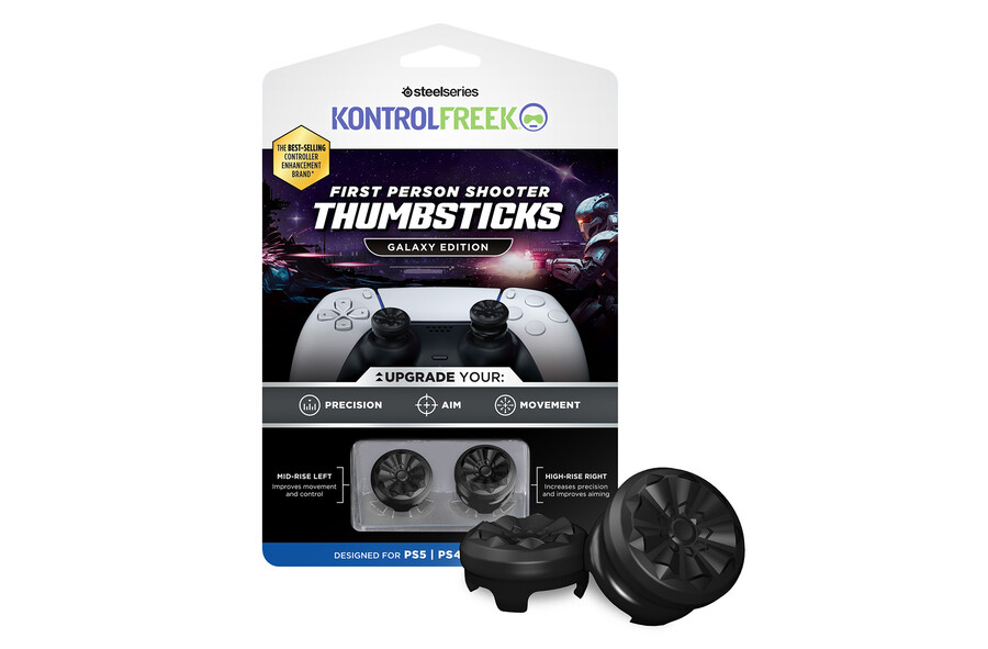 first person shooter thumbsticks - galaxy edition ps5