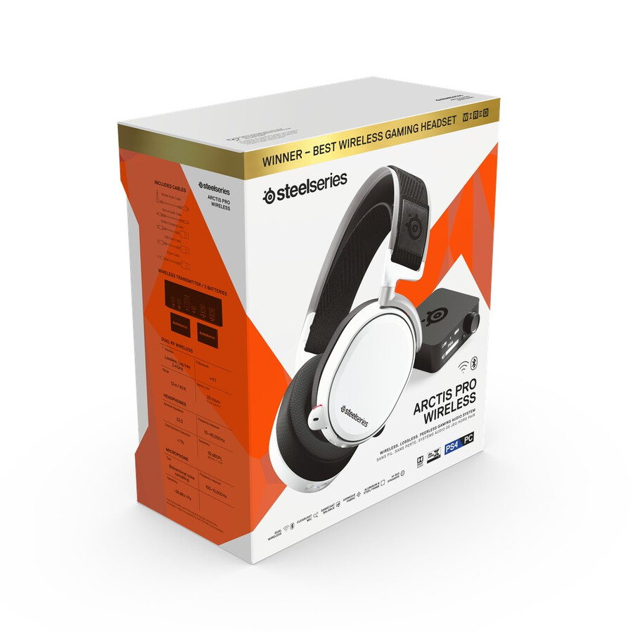 arctis pro wireless - white